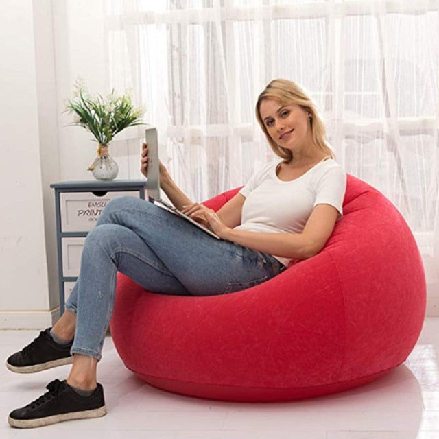Large Lazy Inflatable Sofa Chairs PVC Lounger
