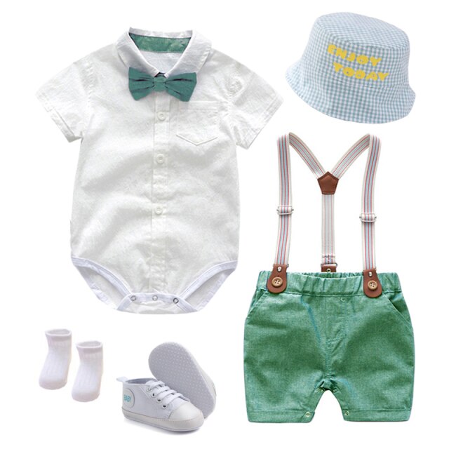 Baby Clothes Summer Boys Hat Suits New born