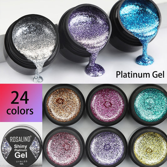 Gel Nail Polish Glitter Paint Hybrid Varnishes