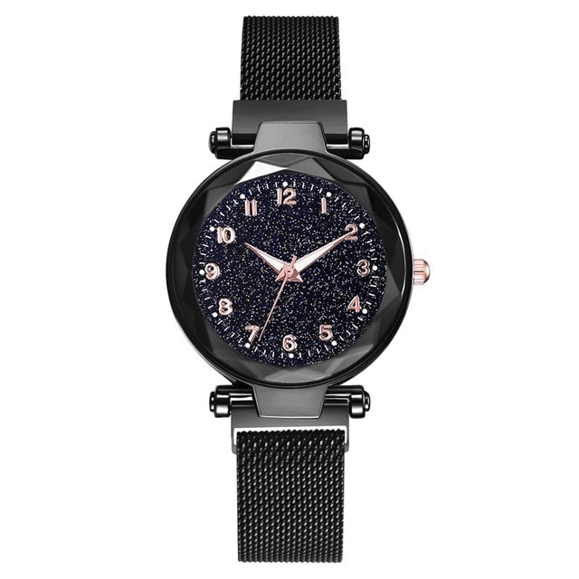 Ladies Magnetic Starry Sky Clock Watches