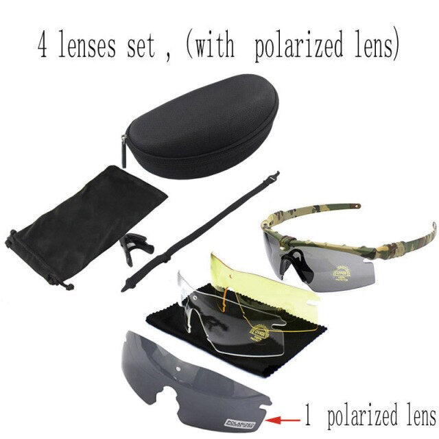 Polarized Glasses Army Goggle Eyewear Shooting