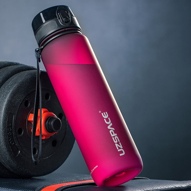 New 1000ml Sports Water Bottle  Portable Leak-proof Shaker