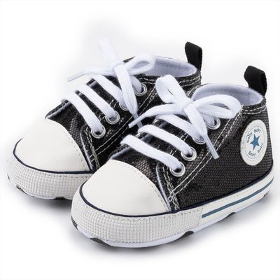 Shoes Canvas Print First Walker Infant Toddler Anti-Slip