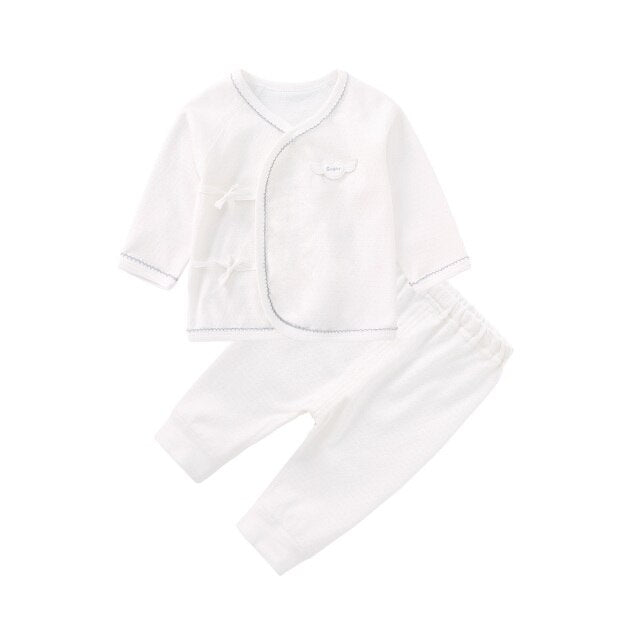 Cotton Unisex Sleepwear with Strapes Baby Suit