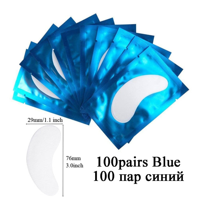 100pairs Eyelash Extension Paper Patches Grafted Eye Stickers