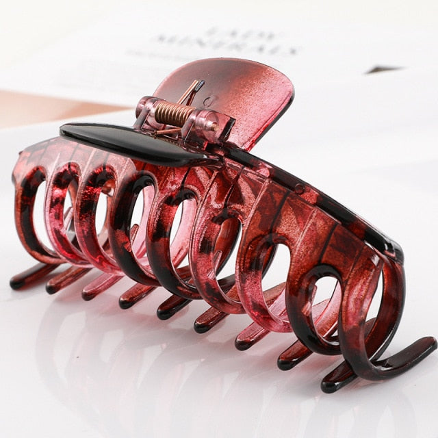 Color Claw Clip Large Barrette Crab Hair Claws