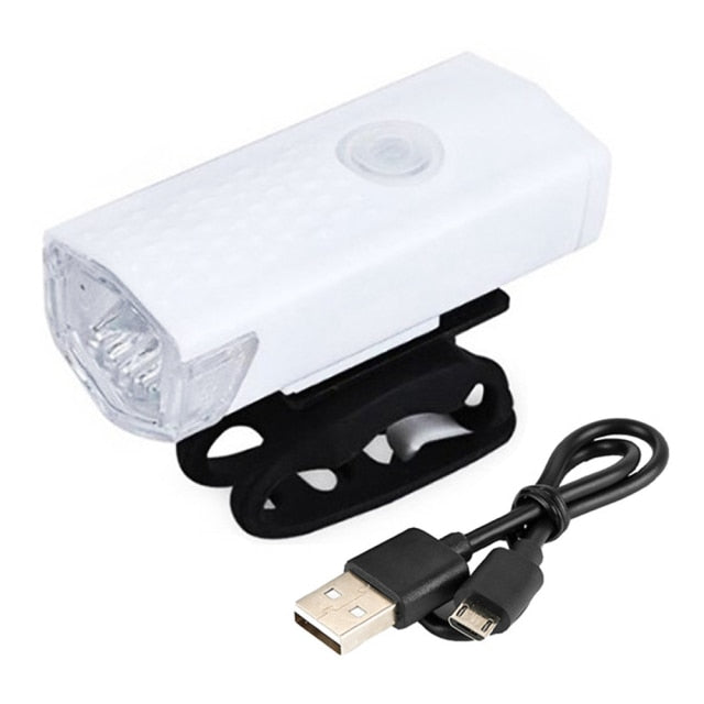 Bike Bicycle Light USB LED Rechargeable Set
