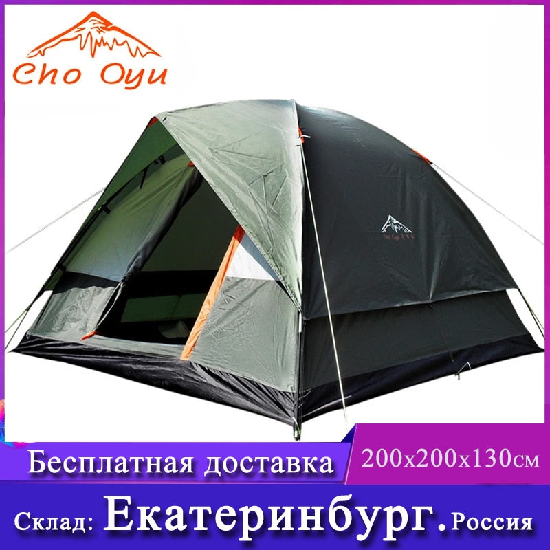 Windbreak Camping Tent Dual Layer Waterproof