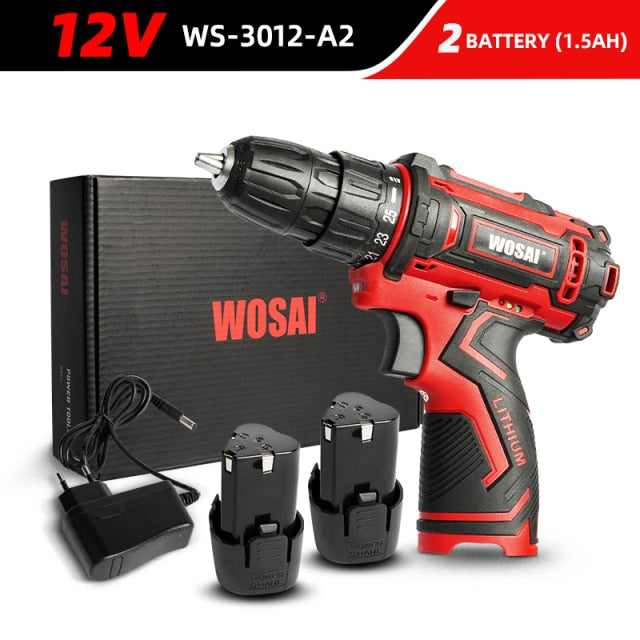 WOSAI 12V 16V 20V Cordless Drill Electric Screwdriver
