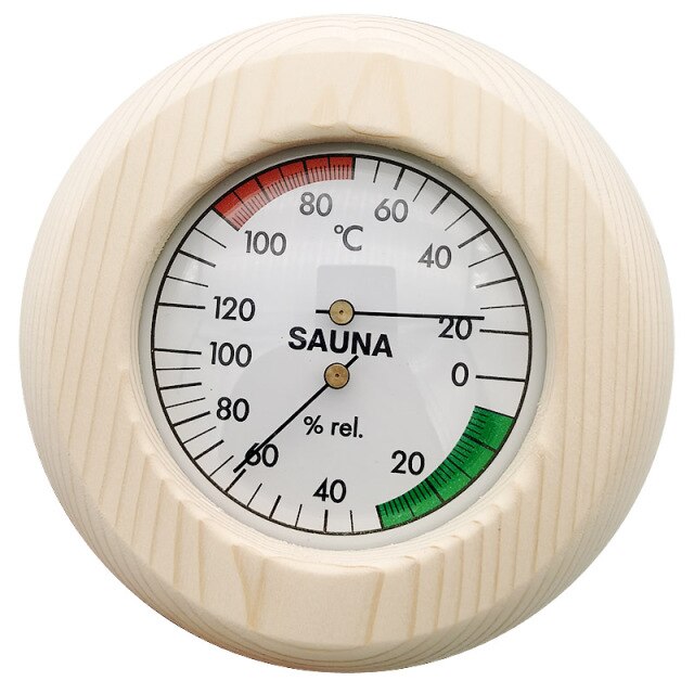 4 Type 2in1 Wood Sauna Hygrothermograph Thermometer