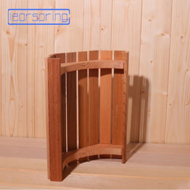 Sauna Hemlock Wood Corner Lamp Shade