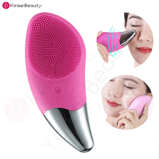 Mini Electric Facial Cleansing Brush Silicone