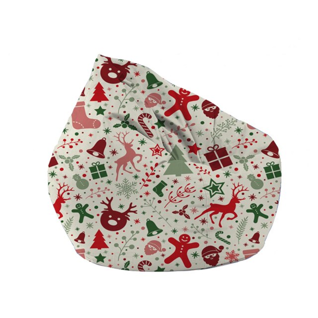 Christmas Bean Bag Covers Soft Chair Cover