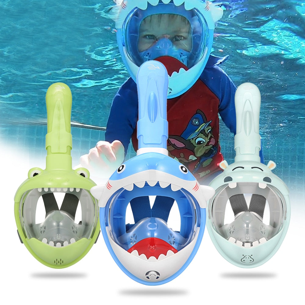 Cartoon Diving Mask Full Face for Child