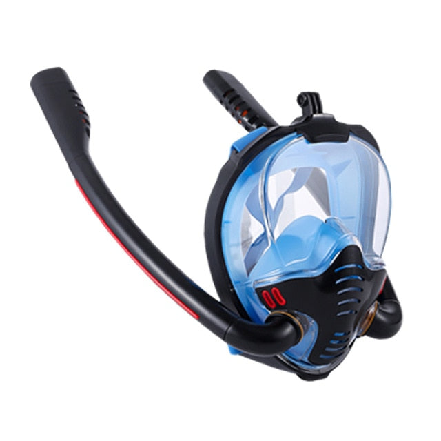 Snorkeling Mask Double Tube Silicone