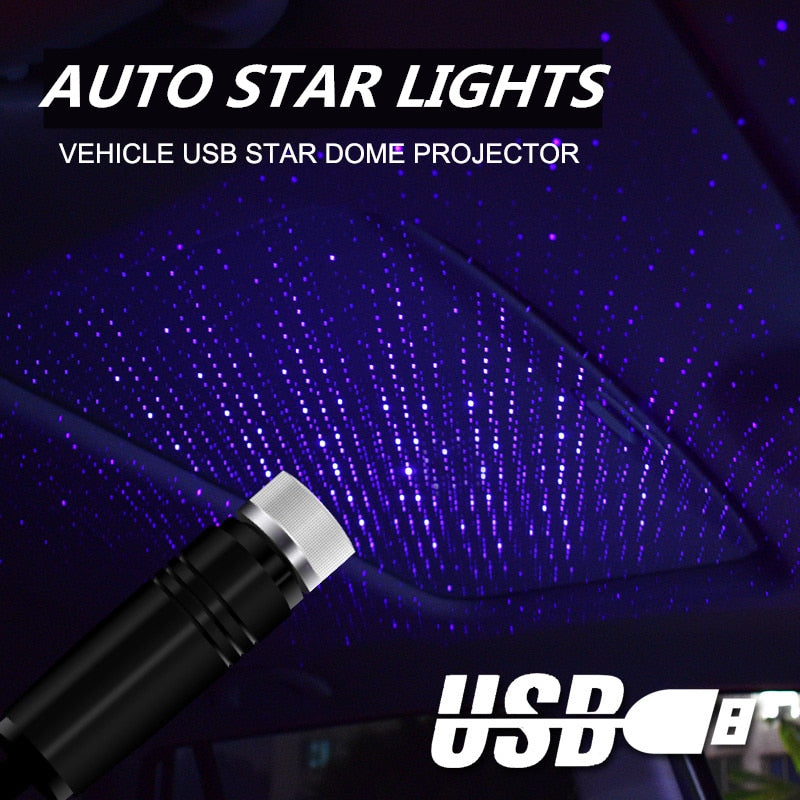 Car LED Roof Star Night Light Projector