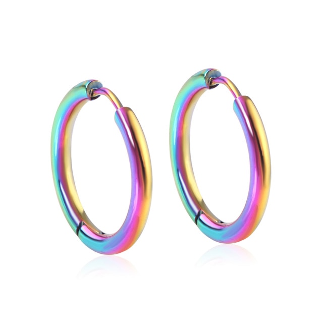 1Pairs 2pieces Trendy Small Hoop Earrings