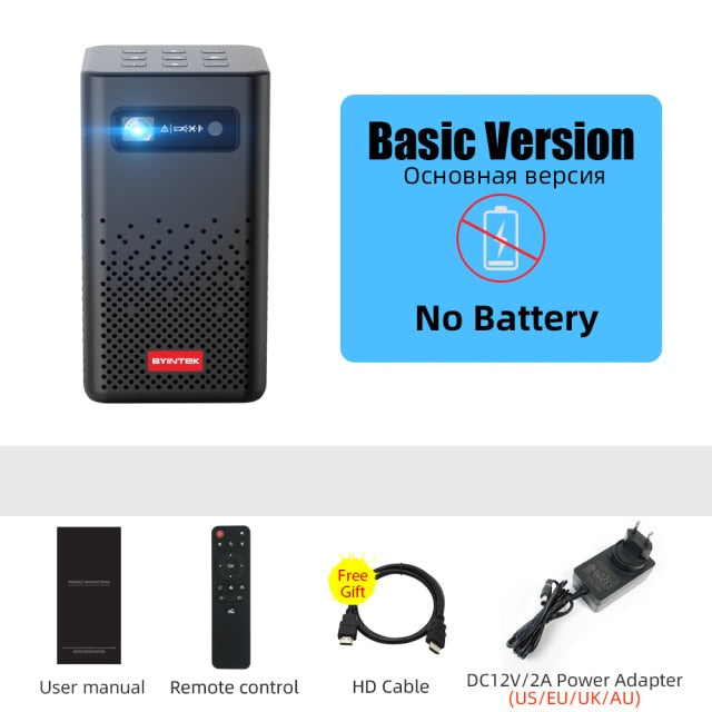 Mini Portable Pico Smart Android Wifi Screenless LED DLP Projector