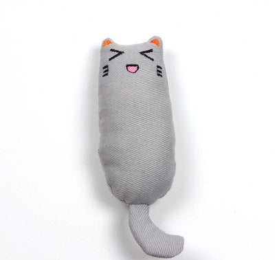 Teeth Grinding Catnip Toys Funny Interactive Plush Cat Toy Pet