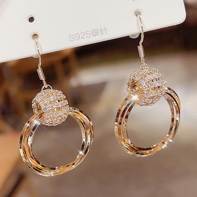 Korean Imitation Pearl Drop Earrings