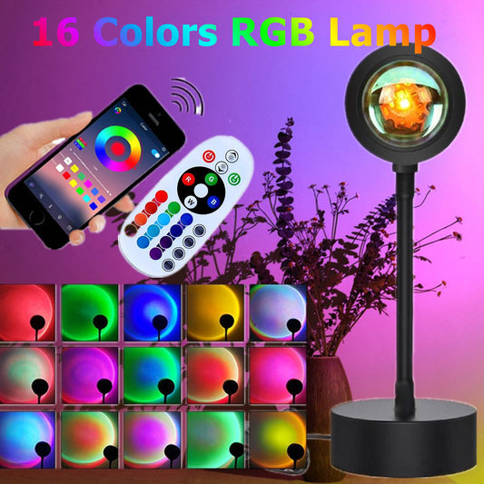 USB Rainbow Sunset Lamp APP Color