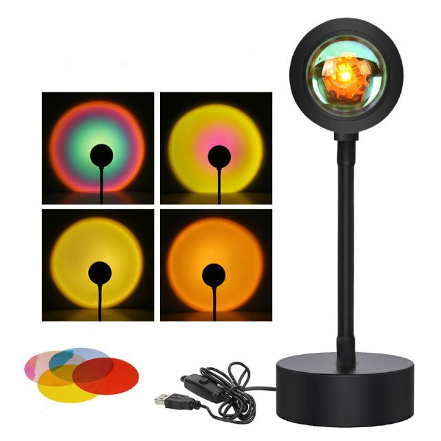 USB Rainbow Sunset Lamp APP Color