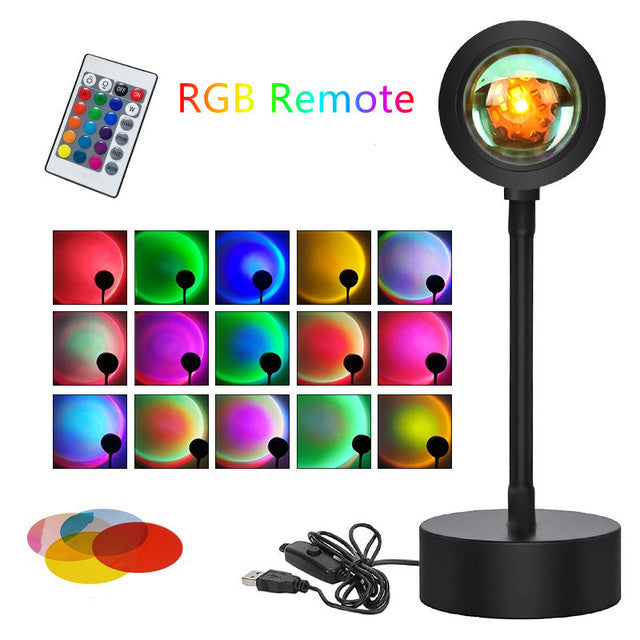 USB Rainbow Sunset Lamp APP Color