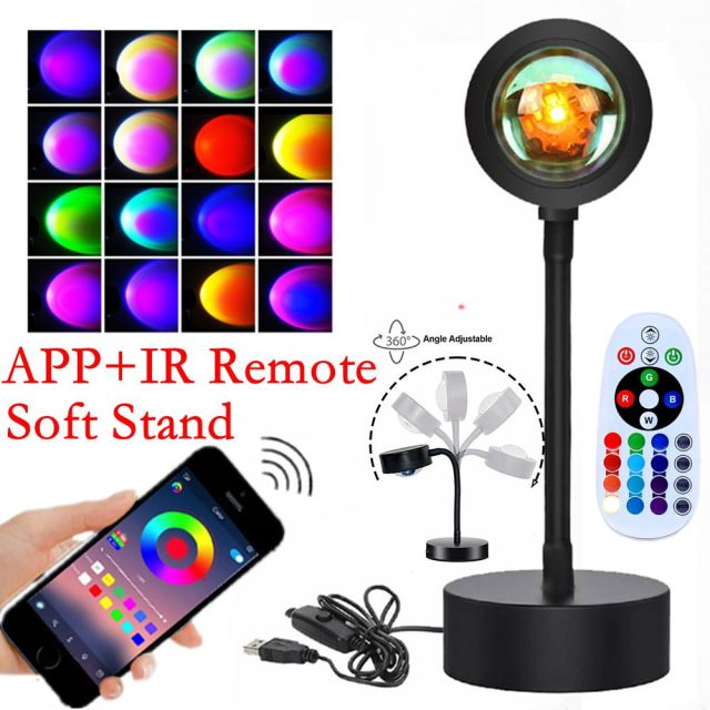 USB Rainbow Sunset Lamp APP Color