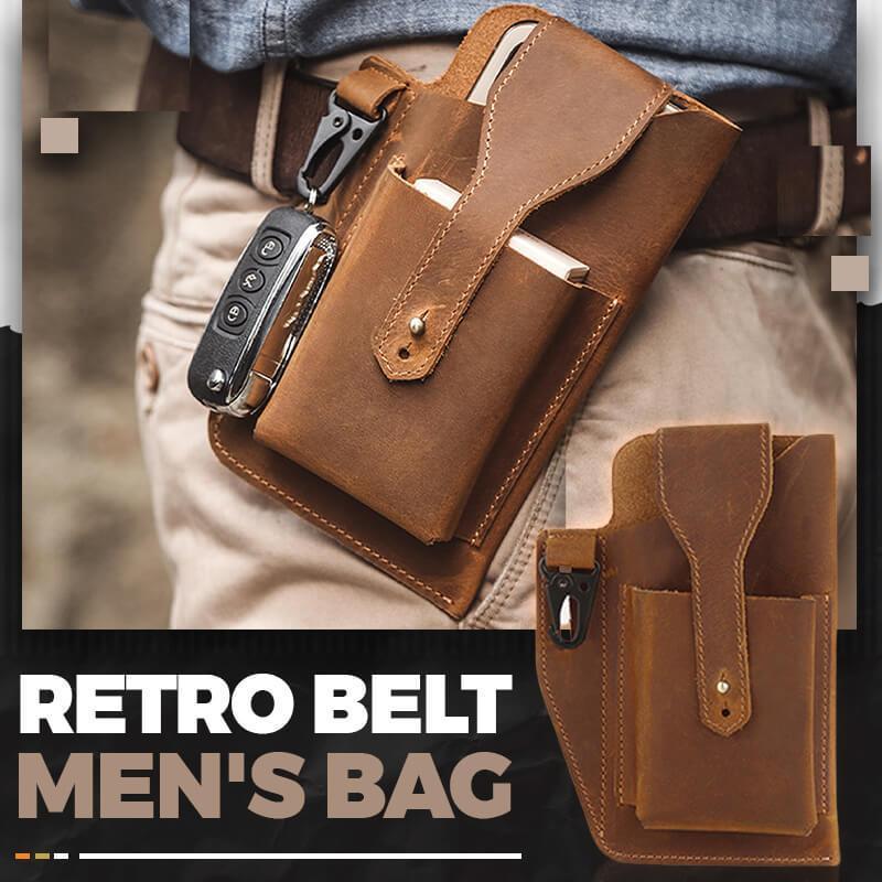 Retro Belt Waist Men Bag