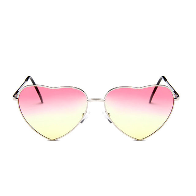 Vintage Heart Sunglasses Gradient