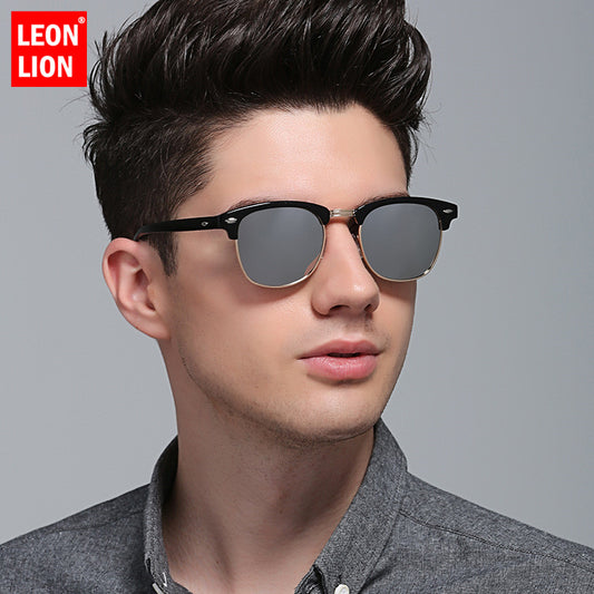 Polarized Semi-Rimless Sunglasses Eyewear