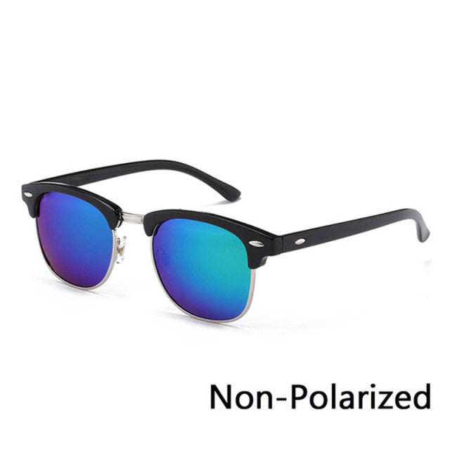 Polarized Semi-Rimless Sunglasses Eyewear