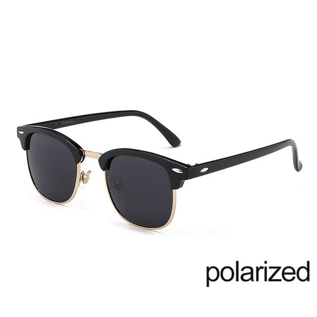 Polarized Semi-Rimless Sunglasses Eyewear