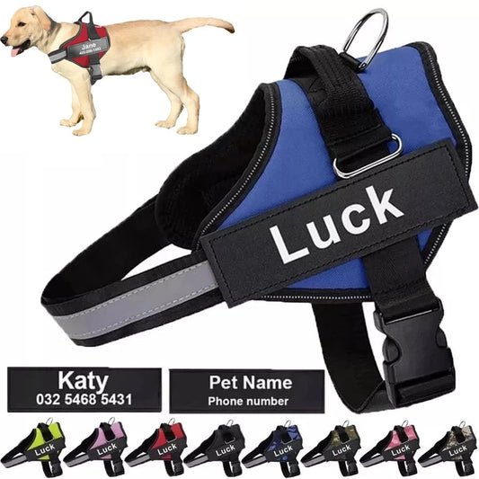 Dog Harness Vest ID Patch Customized