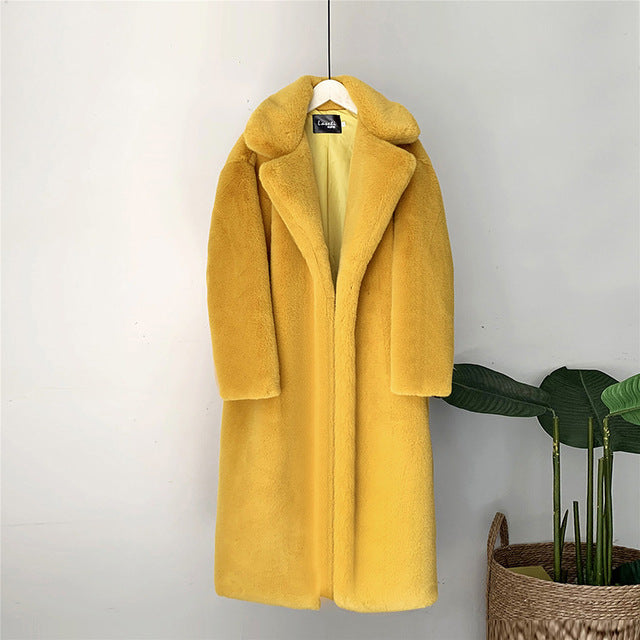 Korean autumn and winter coat faux