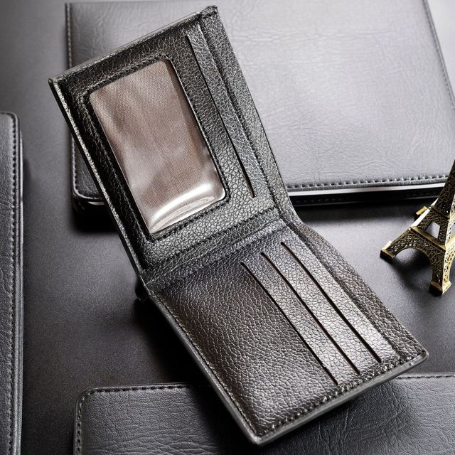 Men Wallet Leather Business Foldable