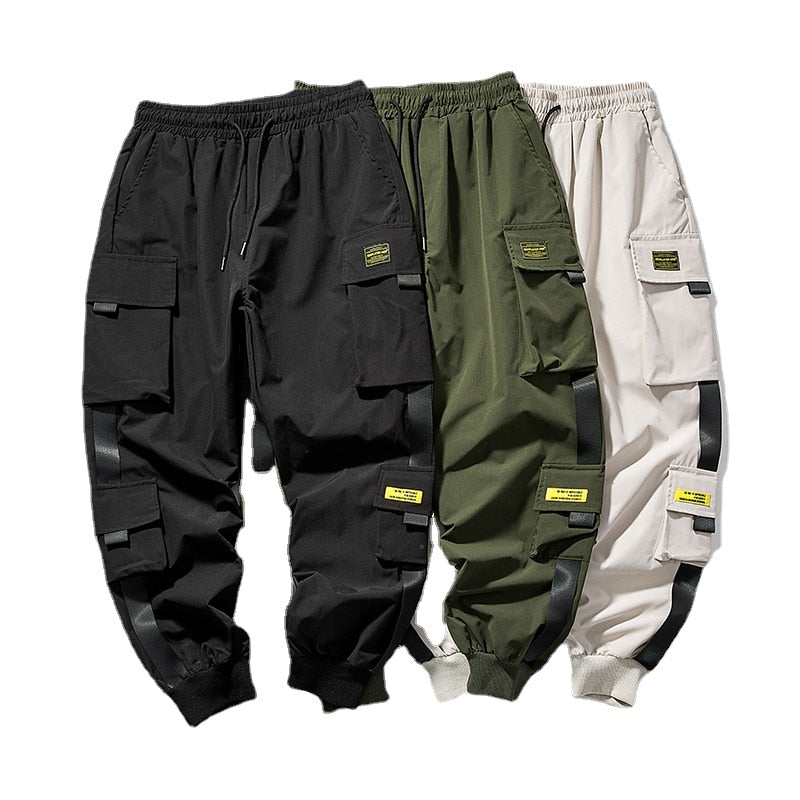 New Joggers Cargo Pants for Men Casual Hip Hop Pocket