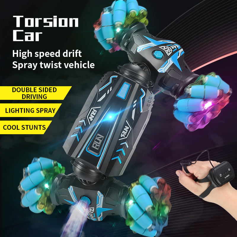 Car Toy  Gesture Sensing Spray Twisting Stunt