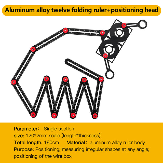 Fold Alloy Angle Ruler Finder