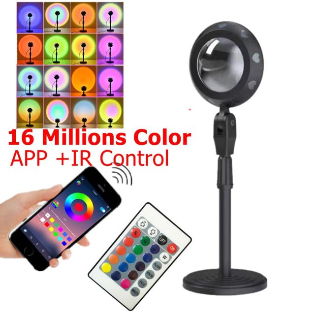 USB Rainbow Sunset Lamp APP Color