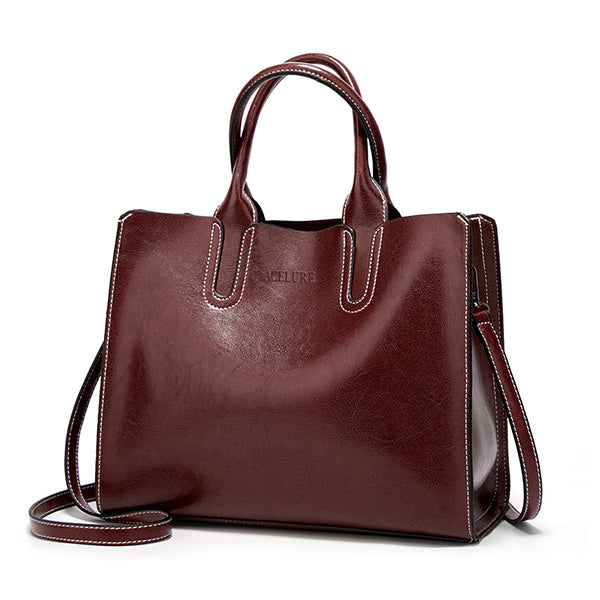 Leather Handbags Big Women Bag High Quality