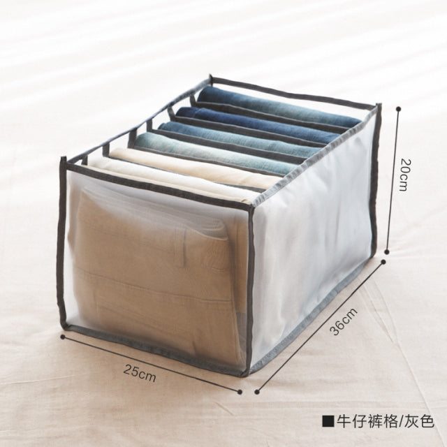 Jeans Compartment Storage Box Closet