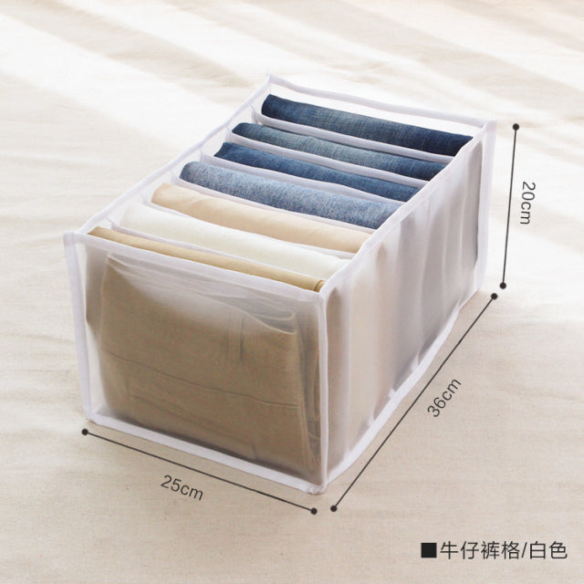 Jeans Compartment Storage Box Closet