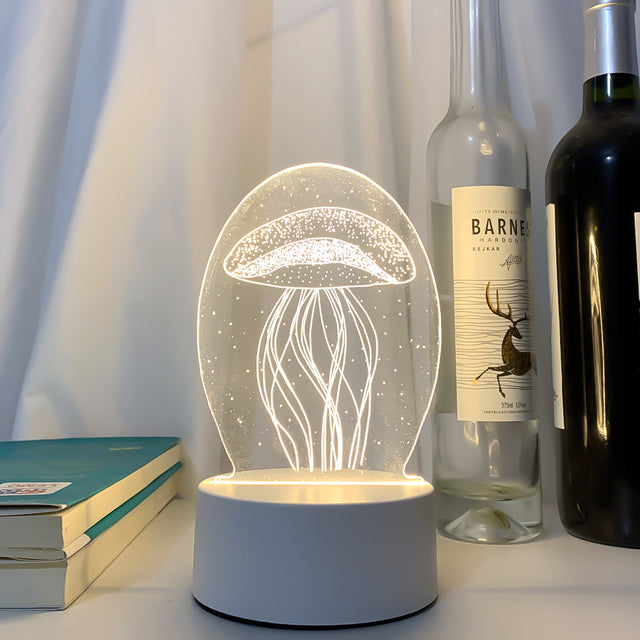 3D LED Lamp Creative 3D LED Lights Novelty