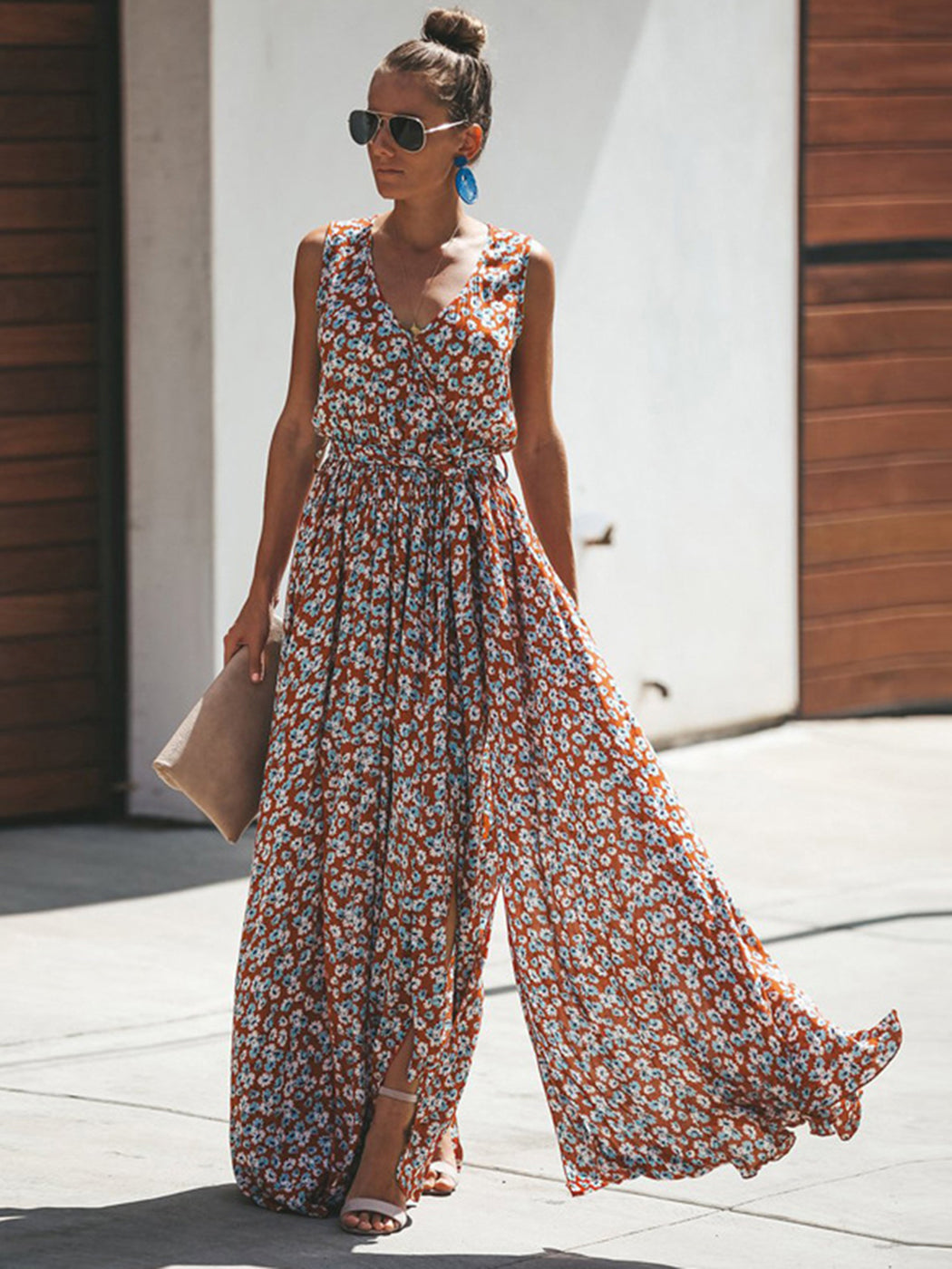 Women Summer Dress Floral Print