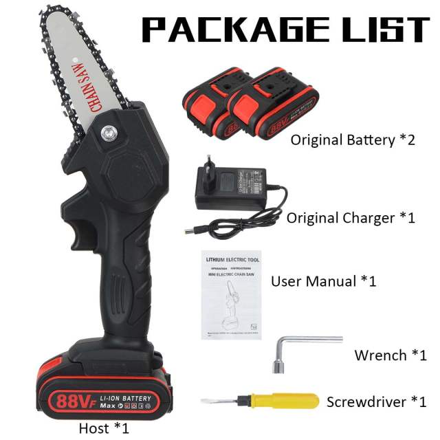 Mini Electric Saw Chain Saw With 1/2 Battery