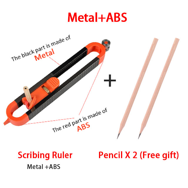 Profile Scribing Ruler Contour Gauge With Lock