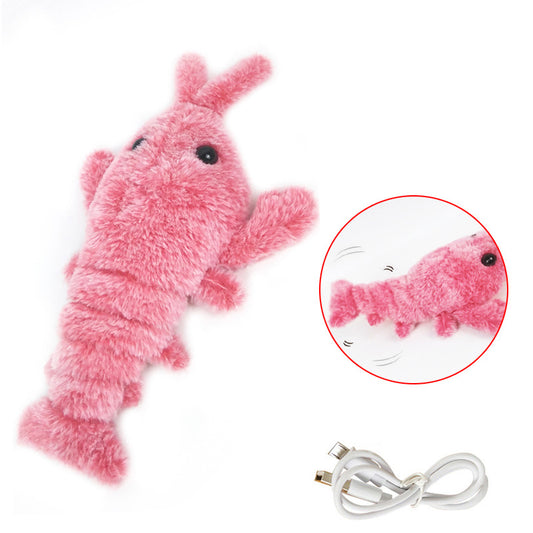 Electric Jumping Cat toy Shrimp Moving
