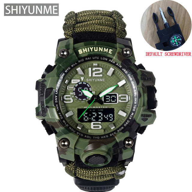 Men Military Watch LED Quartz Wristwatch