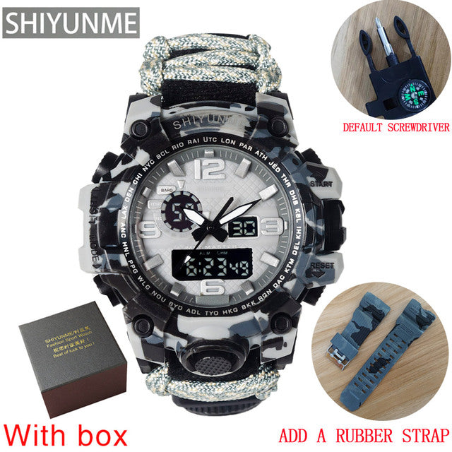Men Military Watch LED Quartz Wristwatch